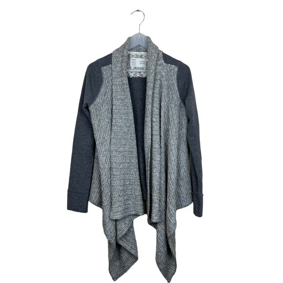 Anthropologie Saturday Sunday Open Cardigan Sweater Size Small in Gray - Picture 2 of 12